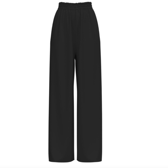 Diarrablu Sustainable Black Sustainable Leer Pants Trousers - Picture 1 of 6